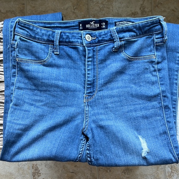 Hollister | High-Rise Jean Leggings Distressed | Advanced Stretch |Size W29 L28 - Picture 4 of 8